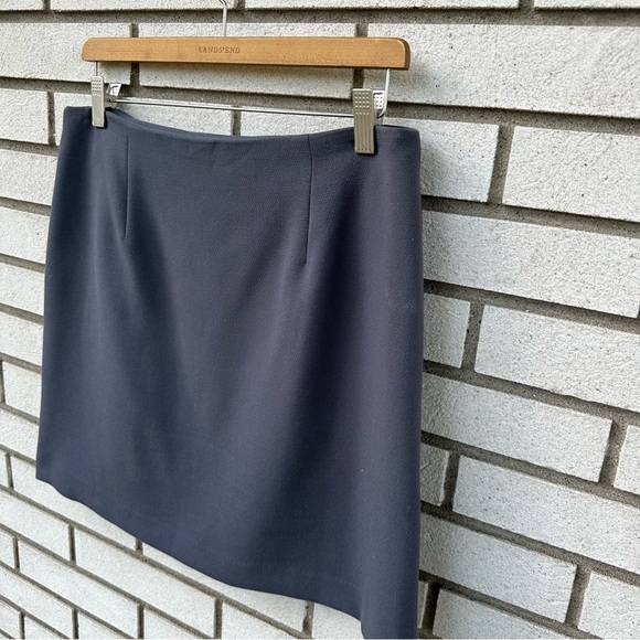 LOFT Dove Grey Ruffle Stretch Lined Pencil Skirt - Picture 10 of 12